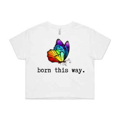 Born this way Bee - Crop Tee Thumbnail