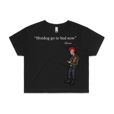Hotdog, go to bed now - Crop Tee Thumbnail