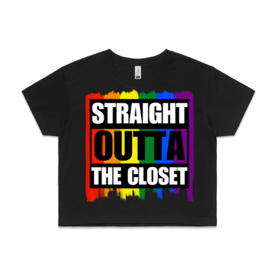 Straight outta the Closet - Crop Tee Thumbnail
