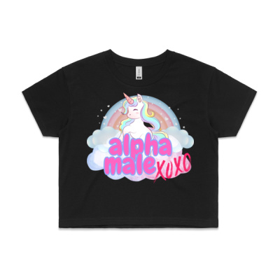 Alpha Male xoxo - Crop Tee Thumbnail