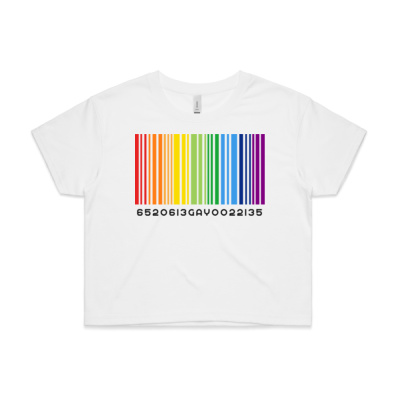 Bernie's Barcode - Crop Tee Thumbnail