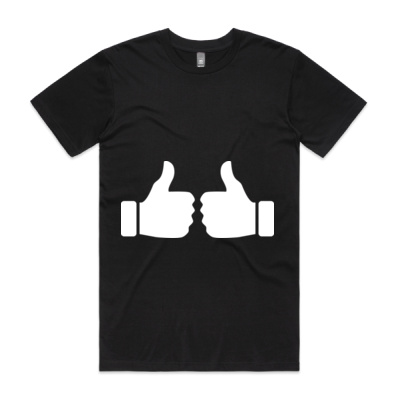 Two Thumbs Up (white on black) Thumbnail